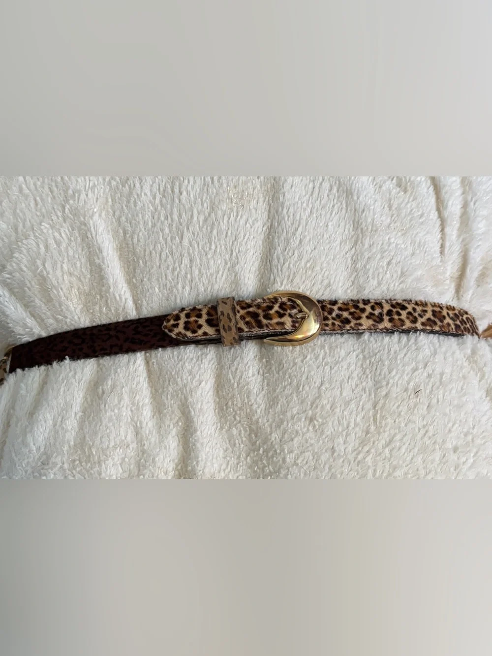 Vintage! A.Brod belt leopard, gold links, cute!!